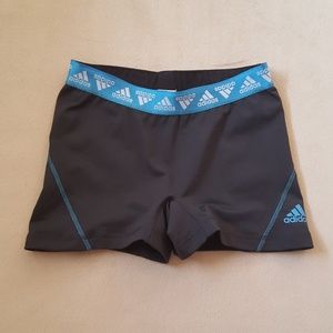 Gray Blue Adidas Spandex Shorts size Medium